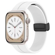 Microsonic Apple Watch Series 6 44 mm Ribbon Line Beyaz Kordon