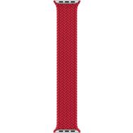 Microsonic Apple Watch Series 7 41 mm Braided Solo Loop Band Kırmızı 127 mm Small Kordon