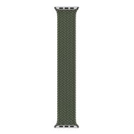 Microsonic Apple Watch Series 7 41 mm Braided Solo Loop Band Koyu Yeşil 127 mm Small Kordon