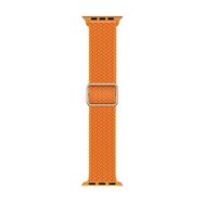 Microsonic Apple Watch Series 7 41 mm Leather Link Band Turuncu Uyumlu Kordon