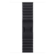 Microsonic Apple Watch Series 7 41 mm Link Bileklik Band Siyah Uyumlu Kordon