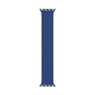 Microsonic Apple Watch Series 7 41 mm Medium 147 mm Braided Solo Loop Band Mavi Kordon