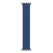 Microsonic Apple Watch Series 7 41 mm Small 127 mm Braided Solo Loop Band Mavi Kordon