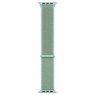 Microsonic Apple Watch Series 7 41 mm Woven Sport Loop Yeşil Hasırlı Kordon