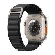 Microsonic Apple Watch Series 7 45 mm Alpine Loop Siyah Kordon