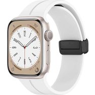 Microsonic Apple Watch Series 7 45 mm Beyaz Ribbon Line Kordon