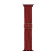 Microsonic Apple Watch Series 7 45 mm Braided Loop Band Kırmızı Kordon