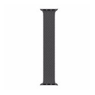 Microsonic Apple Watch Series 7 45 mm Braided Solo Loop Band Koyu Gri 127 mm Small Kordon