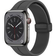 Microsonic Apple Watch Series 7 45 mm Koyu Gri Ribbon Line Kordon