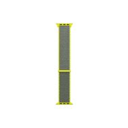 Microsonic Apple Watch Series 7 45 mm Koyu Yeşil Woven Sport Loop Hasırlı Kordon