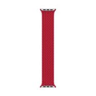 Microsonic Apple Watch Series 7 45 mm Large 160 mm Braided Solo Loop Band Kırmızı Kordon