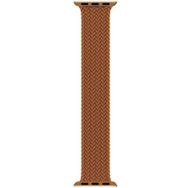 Microsonic Apple Watch Series 7 45 mm Medium 147 mm Braided Solo Loop Band Kahverengi Kordon