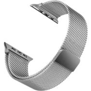 Microsonic Apple Watch Series 7 45 mm Milanese Loop Gümüş Kordon