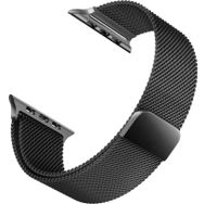 Microsonic Apple Watch Series 7 45 mm Milanese Siyah Loop Kordon