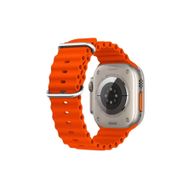 Microsonic Apple Watch Series 7 45 mm Ocean Band Turuncu Kordon