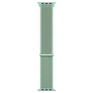 Microsonic Apple Watch Series 7 45 mm Woven Sport Loop Yeşil Hasırlı Kordon