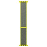 Microsonic Apple Watch Series 7 Hasırlı Woven Sport Loop Koyu Yeşil 41 mm Kordon