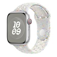 Microsonic Apple Watch Series 8 4 mm Flame Sport Band Beyaz Kordon