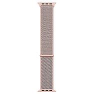 Microsonic Apple Watch Series 8 41 mm için Hasırlı Woven Sport İlmik Rose Gold Kordon