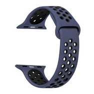 Microsonic Apple Watch Series 8 41 mm Lacivert Siyah Rainbow Sport Band Kordon