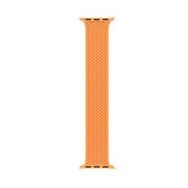 Microsonic Apple Watch Series 8 41 mm Large 160 mm Braided Solo Loop Band Turuncu Kordon