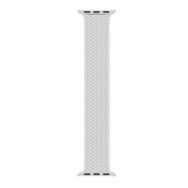 Microsonic Apple Watch Series 8 41 mm Small 127 mm Braided Solo Loop Band Beyaz Kordon