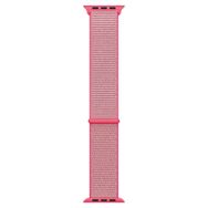 Microsonic Apple Watch Series 8 45 mm Hasırlı Woven Sport İlmik Pembe Kordon