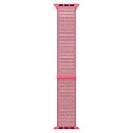 Microsonic Apple Watch Series 8 45 mm Hasırlı Woven Sport Loop Pembe Kordon