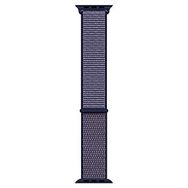 Microsonic Apple Watch Series 8 45 mm için Hasırlı Woven Sport İlmik Lacivert Kordon