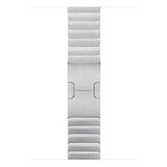 Microsonic Apple Watch Series 8 45 mm için Link Bileklik Kayış Gümüş Kordon