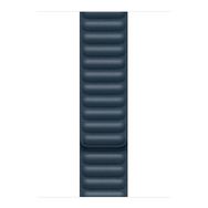 Microsonic Apple Watch Series 8 45 mm Leather Link Band Lacivert Kordon