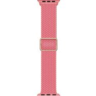 Microsonic Apple Watch Series 8 45 mm Pembe Braided Loop Band Kordon