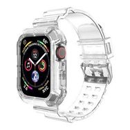 Microsonic Apple Watch Series 8 45 mm Şeffaf Transparent Clear Band Kordon