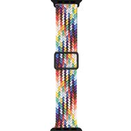 Microsonic Apple Watch Series 9 41 mm Braided Loop Band Pride Edition Kordon