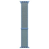 Microsonic Apple Watch Series 9 41 mm Hasırlı Mavi Woven Sport Loop Kordon