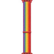Microsonic Apple Watch Series 9 41 mm Hasırlı Pride Edition Woven Sport Loop Kordon
