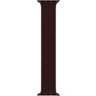 Microsonic Apple Watch Series 9 41 mm Large 160 mm Braided Solo Loop Band Koyu Bordo Kordon