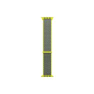 Microsonic Apple Watch Series 9 45 mm Hasırlı Woven Sport Loop Koyu Yeşil Kordon
