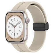 Microsonic Apple Watch Series 9 45 mm Ribbon Line Bej Kordon