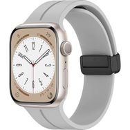 Microsonic Apple Watch Series 9 45 mm Ribbon Line Gri Kordon