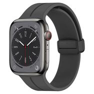 Microsonic Apple Watch Series 9 45 mm Ribbon Line Koyu Gri Kordon
