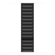 Microsonic Apple Watch Series 9 45 mm Siyah Leather Link Band Kordon