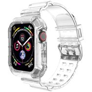 Microsonic Apple Watch Series 9 Transparent Clear Band Şeffaf 41 mm Kordon