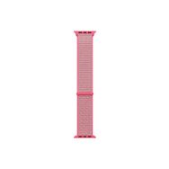 Microsonic Apple Watch Ultra 2 Hasırlı Woven Sport Loop Pembe Kordon