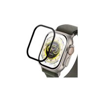 Microsonic Apple Watch Ultra 2 Siyah Tam Kaplayan Temperli Cam Ekran Koruyucu