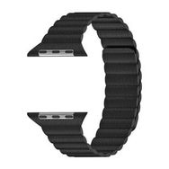 Microsonic Apple Watch Ultra 2 Twist Leather Loop Siyah Kordon