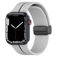 Microsonic Apple Watch Ultra Ribbon Line Gri Siyah Kordon