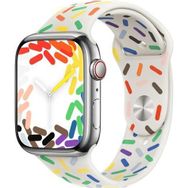 Microsonic Apple Watch V2 Pride Edition Beyaz Ultra Silikon Kordon