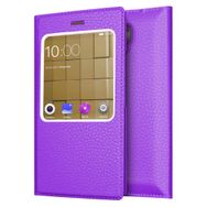 Microsonic Casper Via A1 Plus Gizli Mıknatıslı Dual View Delux Mor Kılıf
