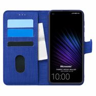 Microsonic Casper Via F20 Fabric Book Wallet Lacivert Cep Telefon Kılıfı